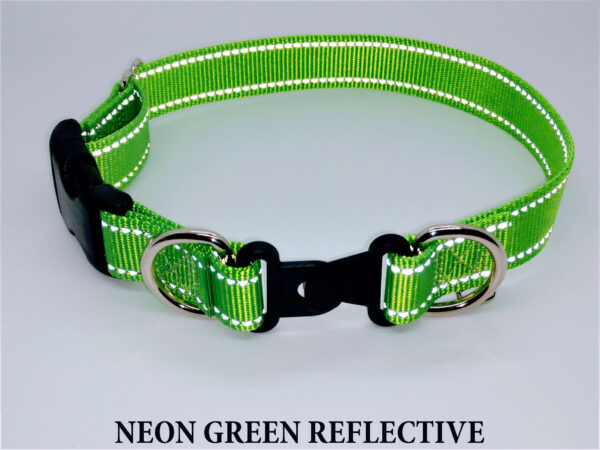 Dog Collar Kit - Reflective Neon Turquoise